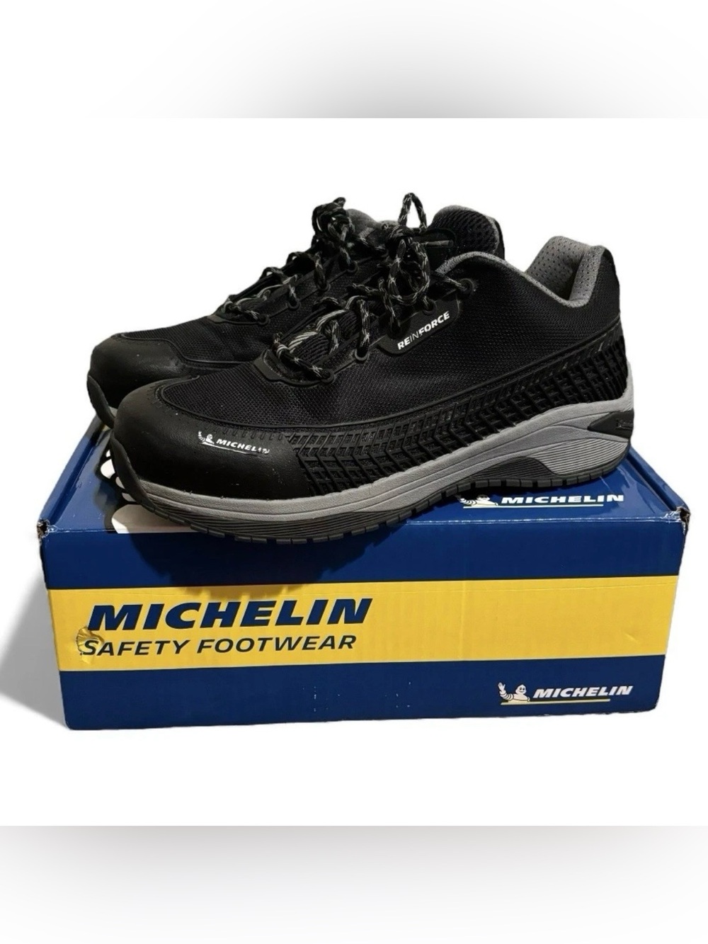 Michelin Latitude Tour Alloy Toe Athletic Work Shoe Men’s 9 Wide Black w/ Box